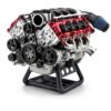 Mini V8 Engine Model Kit that Runs with Display Stand DIY