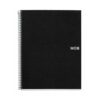 Miquel Rius M Original 6 Subject Notebook, Lined A4-11.7" x 8.27", 150 Sheets Heavyweight Paper, Subjects Separated by color, 4 Hole Punched, Micro-Perforated, Black Polypropylene Cover