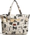 Miss Adola Large Aesthetic Corduroy Tote Bag, Cats, L