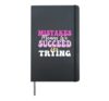 Mistake Mean Succeed Trying Growth Mindset Positive Teacher Hardcover Journal, Black