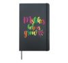 Mistakes Help Us Grow Cute Motivational Growth Mindset Hardcover Journal, Black