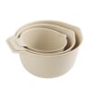 Mixing Bowl Set of 3, 30 cm, Papyrus Beige, Recycled Material