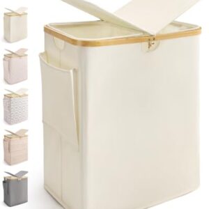 MIZATTO 140L Laundry Hamper with Lid, Double Dirty Clothes Hamper