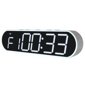 Mkuronbiuty Portable LED Gym Timer, Workout Clock for HIIT Tabata Fitness at Home,Garage,Outdoors. Multiple functionality with Customizable Interval Setting, Easy to Read Display.