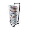 Mobile Art Drying Rack with Locking Casters - Rolling Art Cart for School & Studio Nization 25-Layer Single-Sided Design Perfect for Artists & Craft Projects