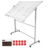 Mobile Double-Sided Soccer Coaching Board Height Adjustable Dry Erase