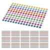 MOBUTOFU Star Glossy Reward Stickers Bright Five-Pointed 20pcs Glitter Decals with Finish Easy Application Paper for Scrapbook and Classroom Incentive, Teachers