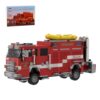 MOC Off-Road Fire Truck Building Block Set Emergency Vehicle (734 PCS)