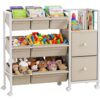 Modanais Kids Toy Organizers and Storage Bins, Off White
