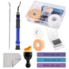 Model Building Tool Kit, Deburring Tool Set with 10 Replacement Blades, Non-Rotating Burr Remover, Sanding Sticks, Grip Tape, Cleaning Brush, Pick & Cloth for Gunpla, Plastic Models, Miniatures