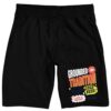 Modelo Cerveza Men's Lounge Shorts Cotton Jersey Knit Retro Pop-Art Screen Print Elastic Drawcord Waistband Sleepwear-XXL Black