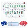 Modern Art Mahjong Set, 160 Acrylic Layered Mahjong Tiles
