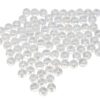 Moicstiy 100 Pcs 12mm Round Bubble Spacer Beads, Clear AB Colors