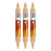 Molotow One4All Acrylic Twin Marker (1.5 and 4.0 mm Line Width, High Coverage and Permanent, Quick Drying, Refillable, for Almost All Surfaces) Pack of 3, Colour 259 Sand