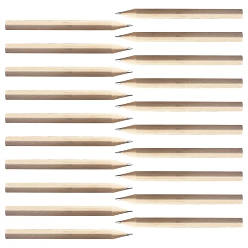 MOLUCKFU 120pcs Hexagonal Short Wooden Pencils for Writing and Drawing, 3.5 Inch Natural Wood Lead Pencils with Strong Resilience and Comfortable Hold, for Back to School and Office Use