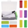 MOLUCKFU 60pcs Reusable Dry Erase Magnetic Labels for Office and School, Writable Coated Paper Name Tags with Easy No Damage Installation, Magnetic and Simple Style for Classroom or Office