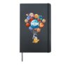 Mom Mama Astronaut Planets STEM Space Family Matching Hardcover Journal, Black