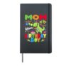 Mom Of The Birthday Boy Dinosaur T-Rex RAWR Hardcover Journal, Black