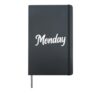 Monday Distressed Fun Days of the Week Shirt Hate Mondays Hardcover Journal, Black