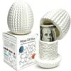 Money Puzzle Box for Cash Gift Card Holder - Reusable Secret Safe with 4 Unique Maze Egg Designs, 3D Printed Brain Teaser Game for Teens Adults, Easter Birthday Christmas Stocking Stuffer (White)