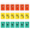 Monster Pencil Erasers, 18 Pack, 1.6 in Soft Rectangular Character Erasers for School, Classroom, Drawing and Office Supplies