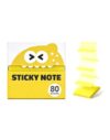 Monster Pop-Up Sticky Notes, Transparent Sticky Notes Glitter (Yellow)