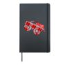 Monster Truck Heart Valentines Day V-Day Plaid Boys Kids Hardcover Journal, Black
