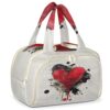 Montchui Love Hearts Travel Toiletry Bag, Watercolor