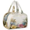 Montchui Watercolor Flowers Travel Toiletry Bag, Spring Summer