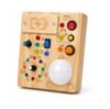 Montessori LED Busy Board – Toddler Sensory Toy with Real Switches & Lights, Perfect Travel Gift for 1-3 Year Olds