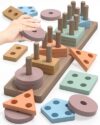 Montessori Sensory Toys for 1 2 Year Old Boy Girl Gifts, Puzzle for Toddler