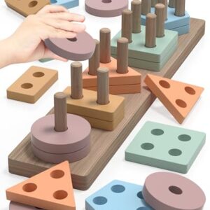 Montessori Sensory Toys for 1 2 Year Old Boy Girl Gifts, Puzzle for Toddler