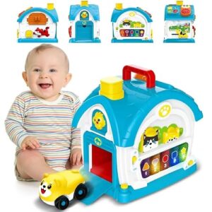 Montessori Toys for 1 Year Old Boy Gifts, Bilingual Musical Learning House
