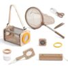 Montessori Wooden Bug Catcher Kit for Kids - 8-in-1 Outdoor Explorer Set with Habitat, Net & Magnifying Glass STEM Learning Toys for Ages 3-8 Nature Gift for Boys & Girls