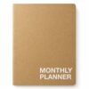 Monthly Planner 2026-2027, Jokotha 18 Months Calendar Planner from July 2026 to December 2027, 8.5"x11", Personal Organizer for School, Study & Schedule Planning, Kraft Brown