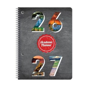 Monthly Planner 2026-2027 Middle & High School, Boulder Cover, 6.625" x 9"