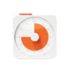 mooas Analog Focus Silent Visual Timer, Countdown, 60-Min Max (Orange)