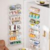 MOONEDGE 8-Tier Over the Door Pantry Organizer, Large Metal Spice Rack