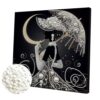 Moon Woman DIY Pearl Dot Painting for Adults Home Wall Decor 30x30cm with