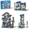 MORKBRIXX Beach House Building Set with Lighting Modular House Model Kit