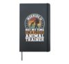 Morning Is Not My Time I'm A Dog Trainer Animal Trainer Hardcover Journal, Black