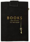 Moses. Just One More Chapter Books, Black - Cotton Book Cover with Magnetic Closure, Book Cover with Additional Pocket for Pens and Bookmarks, Reusable, Dimensions: 19.5 x 27.5 cm