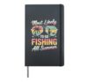 Most Likely To Go Fishing All Summer Father’s Day Funny Hardcover Journal, Black