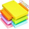 MotBach 280Pcs Colored Index Cards 3x5 Inch Flash Cards with Rings Lined Note Card Flashcards, Colorful Ruled Card Pad Index Note Books 3 x 5 Notecards for Studying School Supply College Office