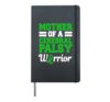 Mother Of A Cerebral Palsy Warrior CP Awareness Ribbon Hardcover Journal, Black