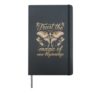 Moth Inspirational Motivational Quote Trust The Magic Hardcover Journal, Black