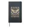 Moth Inspirational Motivational Quote Trust The Magic Hardcover Journal, Black