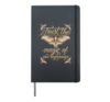 Moth Inspirational Motivational Quote Trust The Magic Hardcover Journal, Black