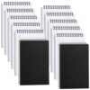 MotiMind 12 Pack 5" X 8" Top Spiral Notebook with 3 Hole Punched Legal Pads College Ruled Notepad 30 Sheets Hard Cardboard Paper Wirebound Notepad for Office School Business