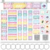 MotiMind 65 Pcs 2026 Candy Flip Calendar Bulletin Board Set Flip Calendar with Adjustable Holder Colorful Classroom Decor Include 65 Date Card for Back to School Home Decor Supplies